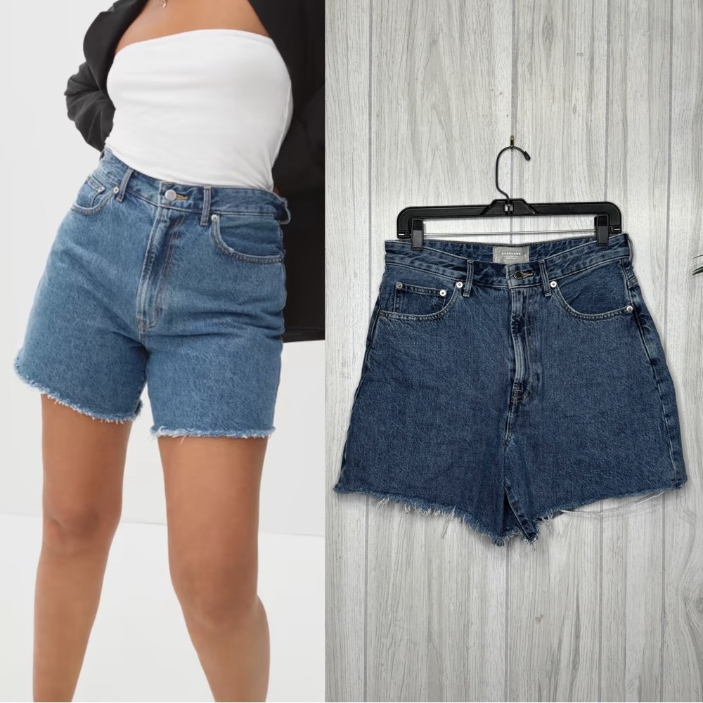 Everlane The A-line Denim Cutoff Short Organic Cotton size 28